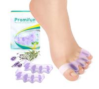 Promifun Espaciadores de dedos para mujeres y hombres, paquete de 8 separadores de dedos para dedos correctos, esparcidores de dedos con extracto de lavanda para regalos, caminar, correr y practicar
