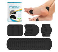 Promifun Moleskin Strips with Adhesive Blister Prevention Pads Mole Skin Tape Stickers for Feet Heel Shoes Padding,48 Sheets of 4 Shapes (96 Pieces Total)