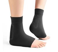 Promifun Protector de Tendón de Aquiles para la Tendonitis del Talón - Calcetines de Manga Acolchada de Compresión para Tobillo y Pie, Soporte para Saliente de Haglund, Bursitis, Tendonitis y