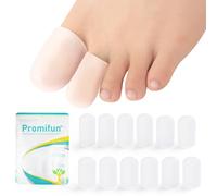 Promifun Toe Cap Bunion Cover - 6 pares de protectores de dedos para hombres y mujeres - Amortigua, protege y proporciona alivio para uñas de los pies faltantes o encarnadas, callos(2L+4M)