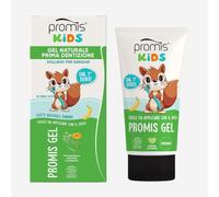 Promis Gel Kids - Dentición natural para bebés, alivio de las encías con Aloe Vera, Manzanilla, Caléndula y Ácido Hialurónico, seguro en caso de ingestión, sabor natural a plátano, orgánico y vegano