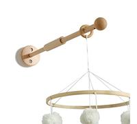 Promise Babe Baby Mobile Soporte De Madera Para Montaje En Pared, Habitación De Bebé DIY Baby Mobile Soporte De Pared De Madera Natural Deco Para Colgar Móvil Caja Música Windpsiel Soporte De Pared