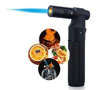 PROMISE Soplete De Cocina Uso de encendedor de gas recargable de butano para cocinar, soldar, al aire libre (Negro)