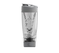 Promixx Pro Agitador Eléctrico - 600ml - Mezclador Vortex Proteico Recargable USB-C con Tecnología X-Blade y Almacenamiento Suplementos - Agitador Sin BPA Fácil Limpieza Fitness y Viaje - Gris Frío