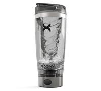 Promixx Pro Electric - Botella mezcladora de proteínas, recargable, automática, con hoja X, batidos suaves en cuestión de segundos, vaso portátil para batido de proteínas, sin BPA, 600 ml (plata/gris)