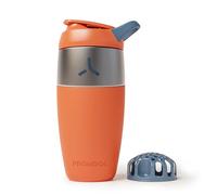 Promixx Pursuit Batidora Acero Inoxidable - 760ml Mezclador Proteínas Metal Ligero con Snap-Fit para Batidos Suaves - Hermético Anti-Olores para Fitness - Naranja Quemado