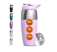 Promixx Pursuit botella mezcladora de proteínas de acero inoxidable de una sola pared, batidos súper suaves, 950 ml