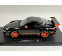 PROMO Porsche 911 (997) GT3 RS negro de 2006 a 1/18 de WELLY 18015 / WEL18015SW