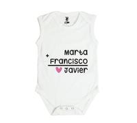 PROMO SHOP - Body Bebé, Body Blanco Personalizado, Recién Nacidos a 1 Año, Body Niño o Niña, Body Sin Mangas, Bodies Unisex, Regalo Original Personalizado, El Regalo Más Original para Bebés
