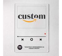 PROMO SHOP Placa de Música Personalizada con código de Spotify · Fabricada en Metacrilato acrílico · Placa de Álbum de Fotos de acrílico como aniversario, amigos o decoración