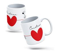 PROMO SHOP - Tazas Personalizadas para Parejas, Tazas de Desayuno Ideales para Regalar a Parejas y Enamorados, Tazas Originales, Regalo de San Valentín o Navidades