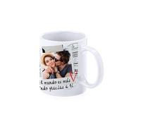 PROMO SHOP - Tazas Personalizadas para Parejas, Tazas de Desayuno Ideales para Regalar a Parejas y Enamorados, Tazas Originales, Regalo de San Valentín o Navidades