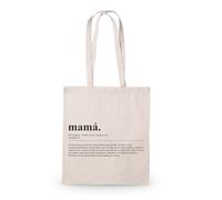 PROMO SHOP - Tote Bag Personalizable, Bolsa Tote Personalizable para Mama, Regalos Personalizados para Madres, Personalizadas con Frases o Nombre, Bolsa 100% Algodón