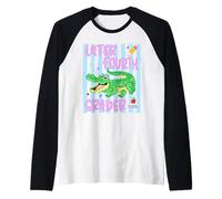 Promoción de Estudiantes de cocodrilo de Cuarto Grado Posterior Camiseta Manga Raglan