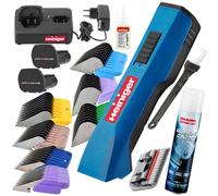 Promoción Heiniger Saphir con 2 baterías recargables, cuidado del cabezal y 8 longitudes de corte