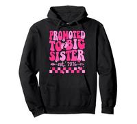 Promocionado a Big Sister 2026 Convirtiéndose en Hermana Mayor Finalmente Groovy Sudadera con Capucha