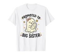 Promocionado a Big Sister Life Vibes Squad Humor Club Halloween Camiseta gráfica económica, Hombre, Blanco, S