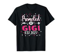 Promocionado a Gigi EST 2027 Primera Vez Mamá Bebé Embarazo Camiseta
