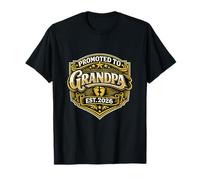 Promocionado a Grandpa EST 2026 Anuncio del Día del Padre Camiseta