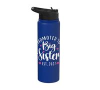 Promocionado a hermana mayor convirtiéndose en hermana mayor 2027 Adultos Niños Stainless Steel Insulated Water Bottle