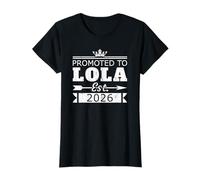 Promocionado a Lola EST 2026 Nueva Abuela Revelar Vintage Camiseta