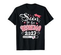 Promocionado a mamá EST. 2027 Pronto será Abuela Camiseta