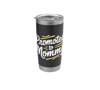 Promocionado a mamá nueva mamá maternidad bebé padre Vaso térmico de acero inoxidable de doble pared