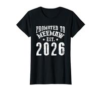 Promocionado a Meemaw EST 2026 Nueva Abuela Que Viene a ser 26 Camiseta