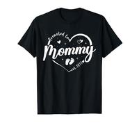 Promocionado a Mommy EST 2027 Pronto to be New Mom Finally Heart Camiseta gráfica económica