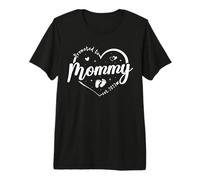 Promocionado a Mommy EST 2027 Pronto to be New Mom Finally Heart Camiseta Premium