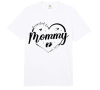 Promocionado a Mommy EST 2027 Pronto to be New Mom Finally Heart Comfort Colors Adult Heavyweight T-Shirt