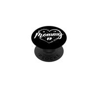 Promocionado a Mommy EST 2027 Pronto to be New Mom Finally Heart PopSockets PopGrip Adhesivo