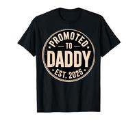 Promocionado a papá 2025 Nuevo papá bebé papá primera vez Camiseta