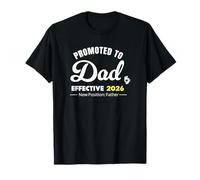 Promocionado a papá 2026 - Nueva posición: Anuncio del Padre Camiseta