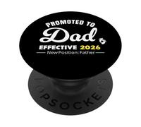 Promocionado a papá 2026 - Nueva posición: Anuncio del Padre PopSockets PopGrip Adhesivo