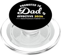 Promocionado a papá 2026 - Nueva posición: Anuncio del Padre PopSockets PopGrip para MagSafe