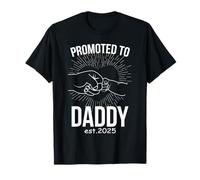 Promocionado a papá EST 2026 Fist Bump Dad 2026 Papi Primera Vez Camiseta