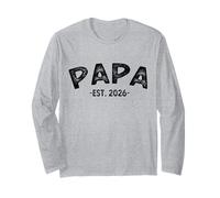 Promocionado a Papa EST. 2026 Primera Vez Papa Baby 2026 Manga Larga