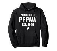 Promocionado a Pepaw EST 2026 Pronto to Be New Grandpa Granddad 2 Sudadera con Capucha