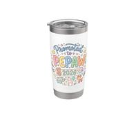 Promocionado a Pepaw EST 2026 Pronto to Be New Grandpa Granddad 4 Vaso térmico de acero inoxidable de doble pared