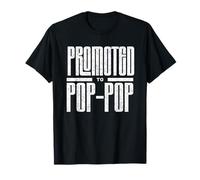 Promocionado a Pop Pop New Dad Anuncio para Baby Reveal Camiseta
