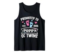 Promocionado a Poppy of Twins EST 2026 Revelación de género del bebé Camiseta sin Mangas