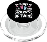 Promocionado a Poppy of Twins EST 2026 Revelación de género del bebé PopSockets PopGrip para MagSafe