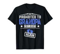 Promocionado al Abuelo de Nuevo 2027 Día del Padre Camiseta