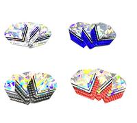 Promohobby Pack 4 Juegos de 3 Aletas dimplex 3D Standard para Dardos Colores aleatorios