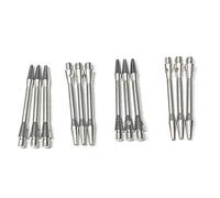 Promohobby Pack 4 Juegos de 3 cañas Aluminio para Dardos 4,5cm Colores aleatorios
