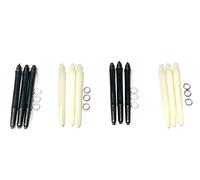 Promohobby Pack 4 Juegos de 3 cañas Nylon para Dardos 5cm Colores aleatorios Blanco y Negro