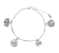 Promojoya Pulsera Plata Eres lo mas Mamá con Colgantes