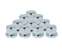 PROMOLINK Tapas de tuercas de rueda de camión de 32mm Tapas de tornillos de rueda Pernos de rueda Tapas de llantas Tapacubos (20, Corto)