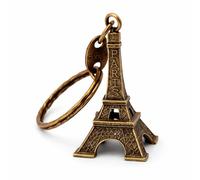 Promotech Llavero de la Torre Eiffel de Francia París - Diseño de metal hecho a mano para viajeros, turistas y amantes de París - Regalo ideal y recuerdo, marrón, W2L6